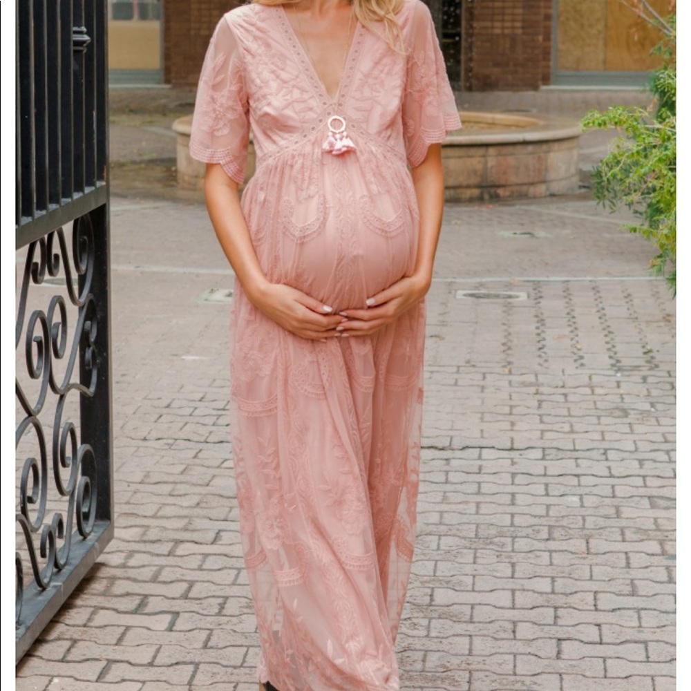 Pink Lace Dress